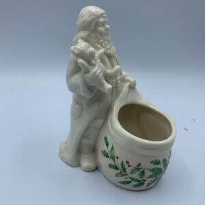 Lenox‎ China Santa Sack Teddy Bear Holiday Votive Candle Holder